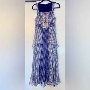 Nanette Lepore long dress with beaded front detail